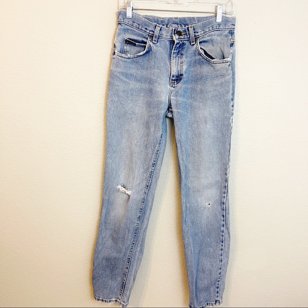 VNTG Lee Mom‎ Jeans Straight Leg Light Wash